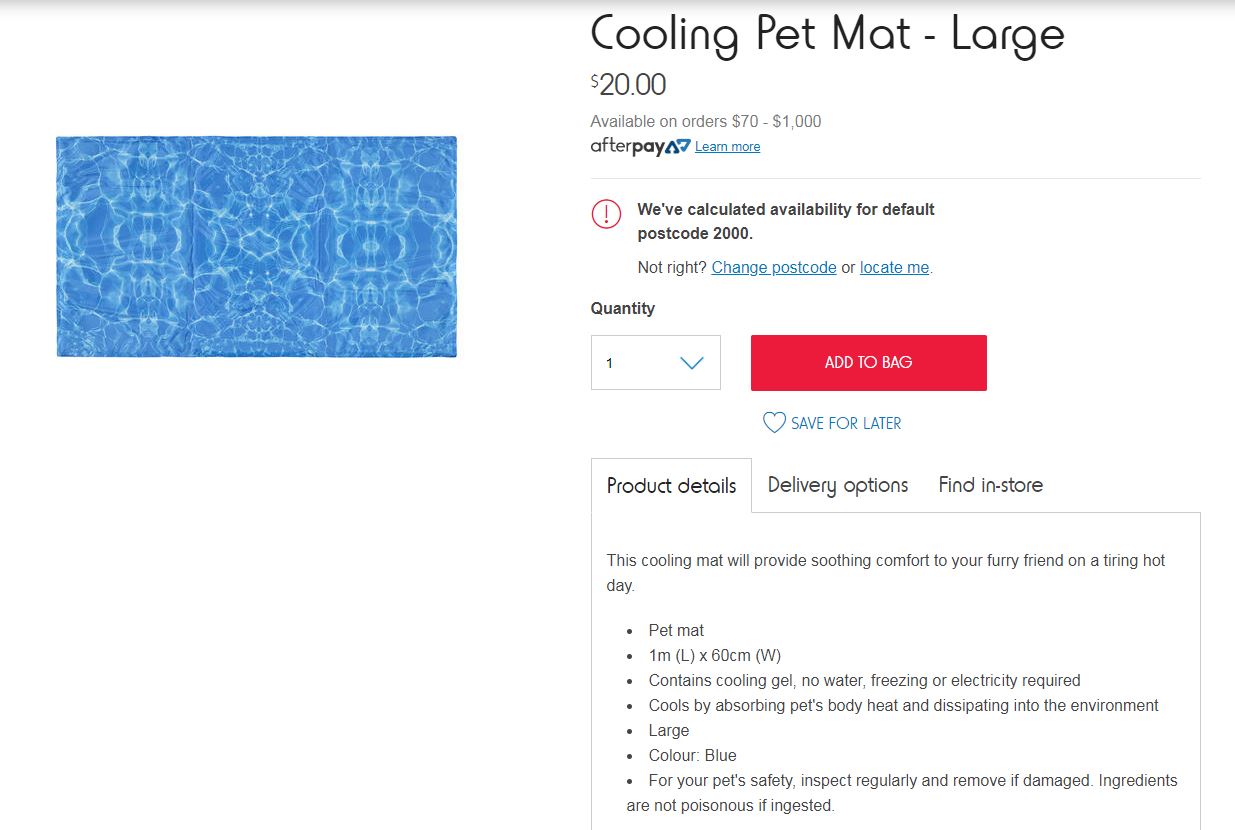 water mat kmart