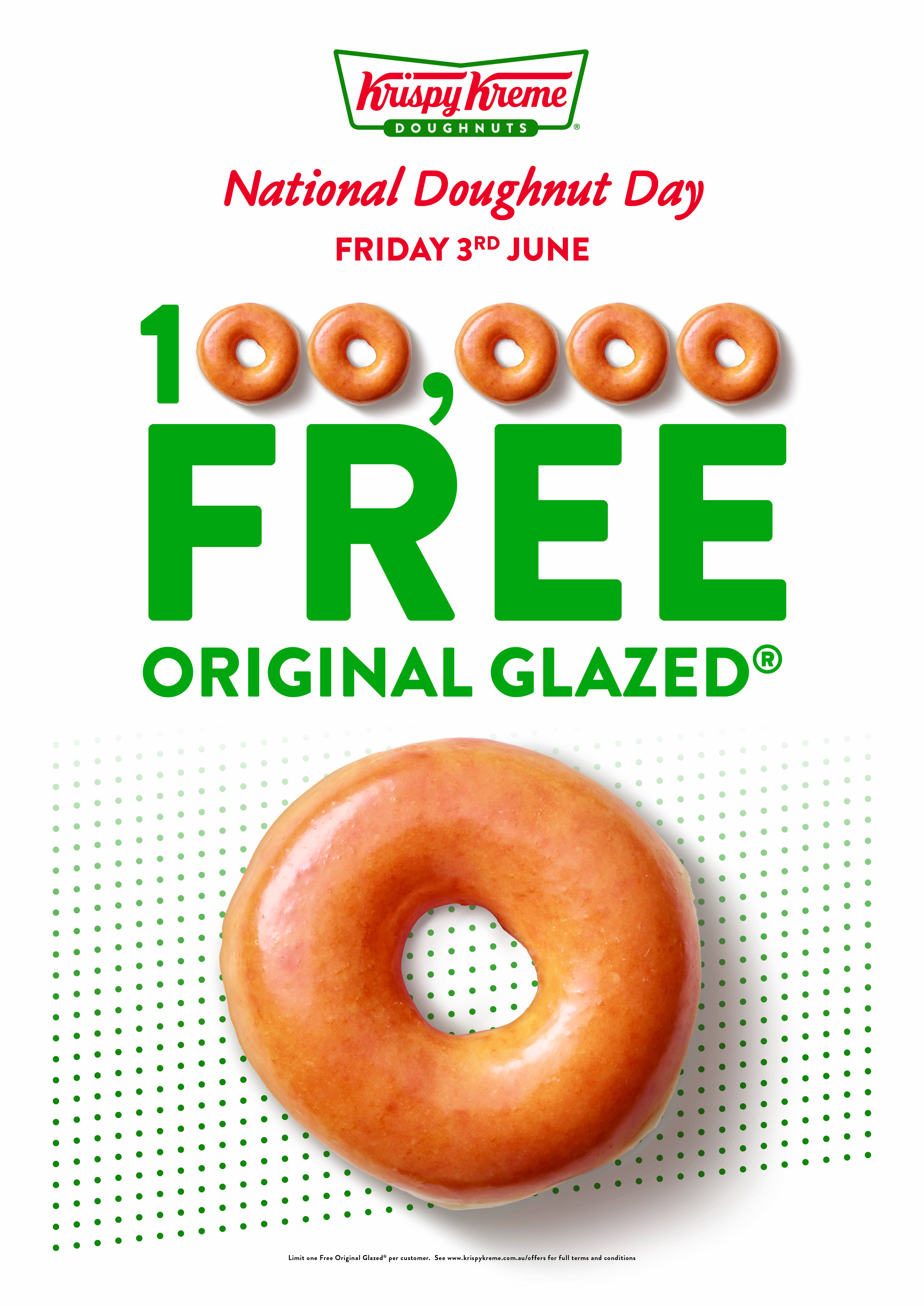 FREE Krispy Kreme's For National Doughnut Day!